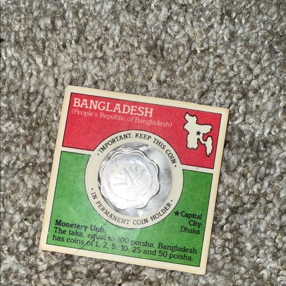 Vintage Sealed Bangladesh Coin in Permeant Holder - Picture 5 of 5
